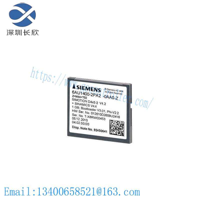 SIEMENS 6AU1400-2PA02-0AA0 1 GB Compact Flash Card