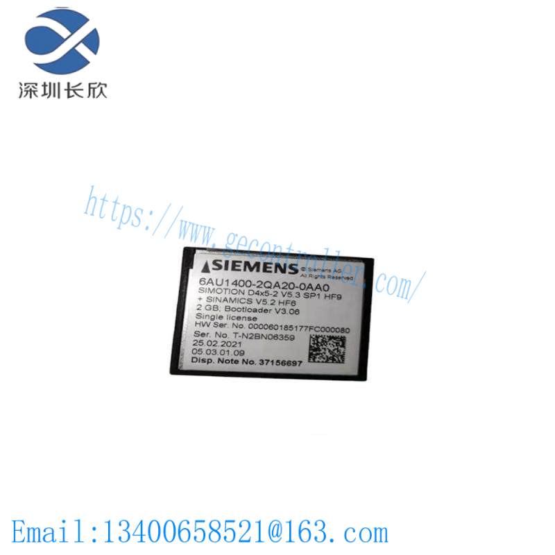 SIEMENS 6AU1400-2QA20-0AA0 Compact Flash Card