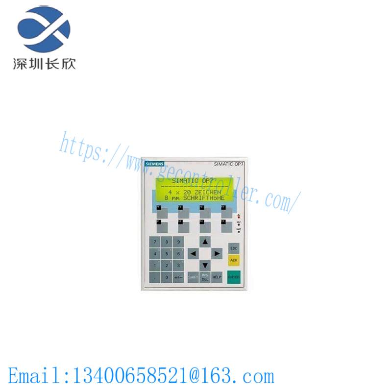 SIEMENS 6AV3607-1JC00-0AX1 Operator Panel OP7/PP LC Display