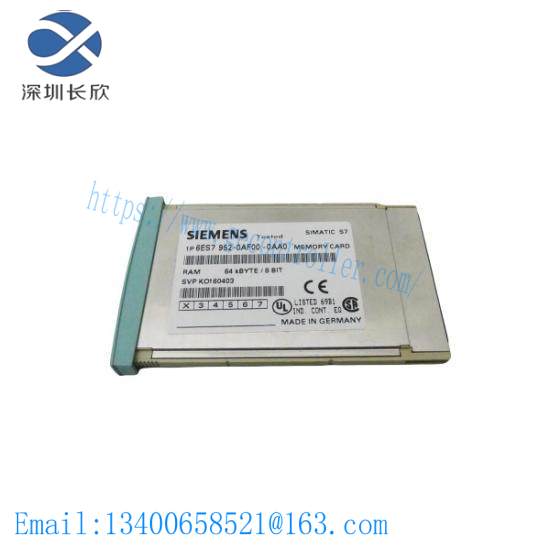 Siemens 6ES7 952-0AF00-0AA0 RAM Memory Card - 4MB