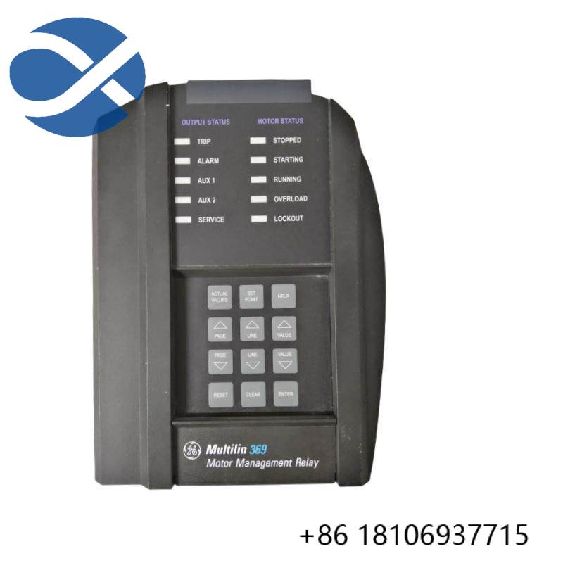 GE 369-HI-R-M-0-0 Motor Management Digital Relay