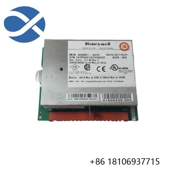 900H01-0202 Honeywell Digital Output, Relays, 8 Channel