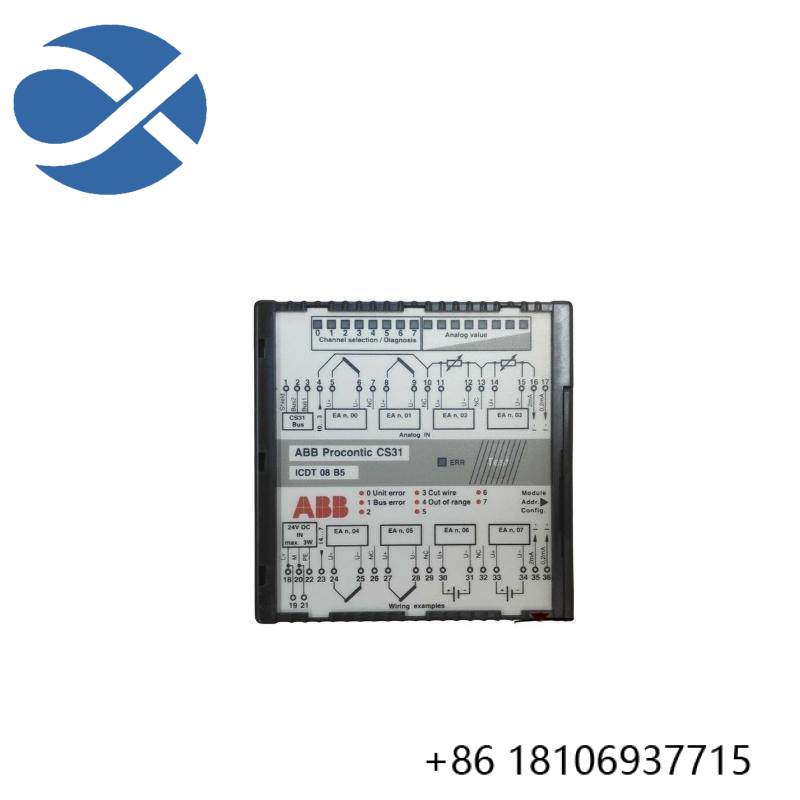 ABB CS31 ICDT08B5 GJR5251600R0101 Anolog Input Module