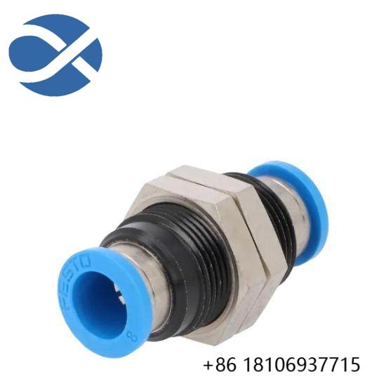 FESTO QSS-8 153159  Push-In Bulkhead Connector 8mm NOP