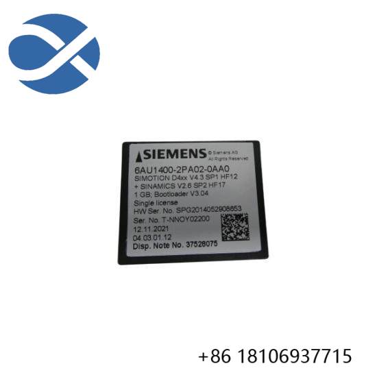 Siemens 6AU1400-2PA02-0AA0 Flash Card