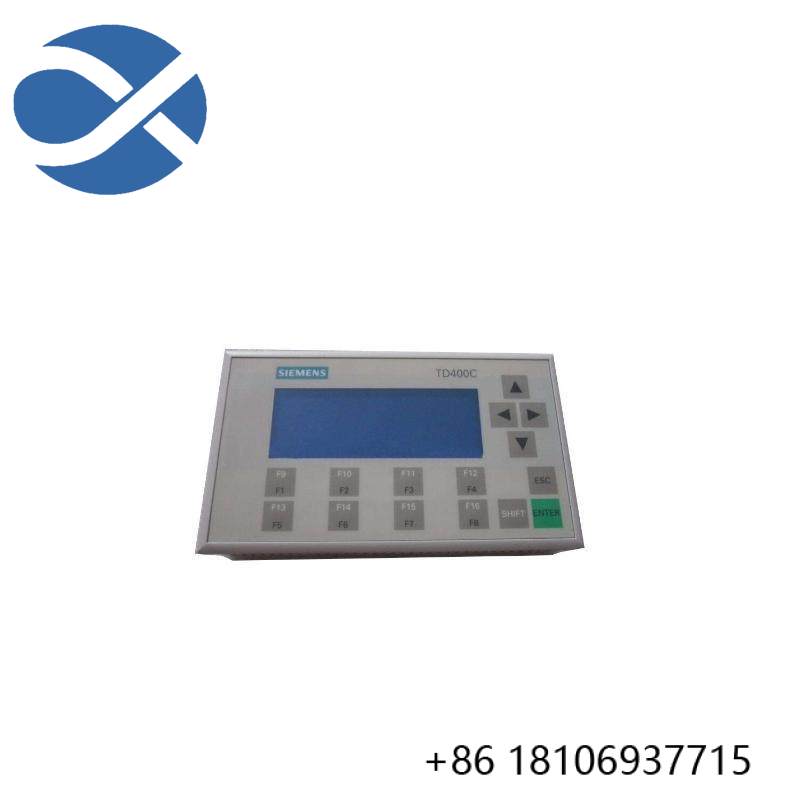 SIEMENS 6AV6640-0AA00-0AX0 TD400C text display