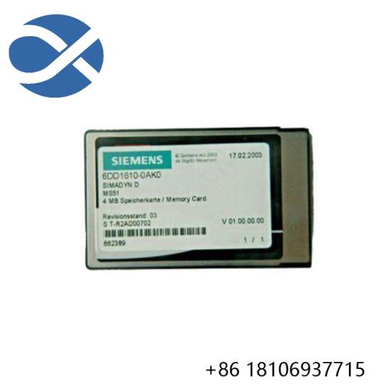 SIEMENS 6DD1610-0AK0 flash memory module