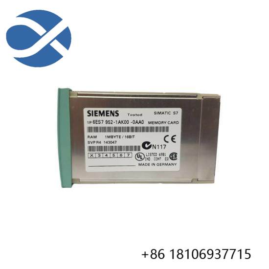 SIEMENS 6ES7952-1AK00-0AA0 RAM Memory Card