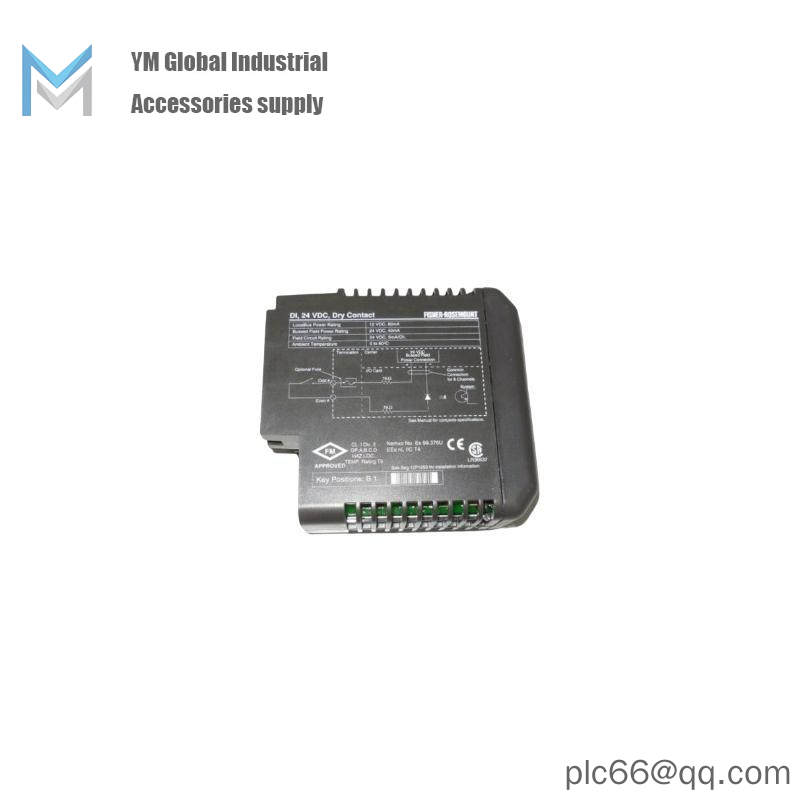 EMERSON KJ3001X1-BB1 12P0550X132 DI 8-Channel 24 VDC Dry Contact Card