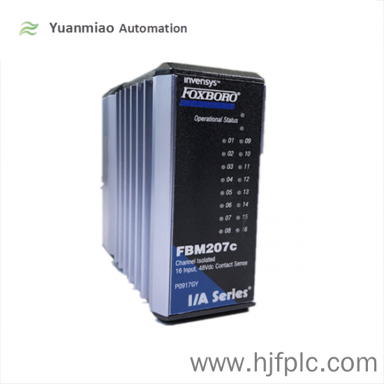 FOXBORO FBM207C P091GY 16 Channel 48Vdc Contact Input Interface Module