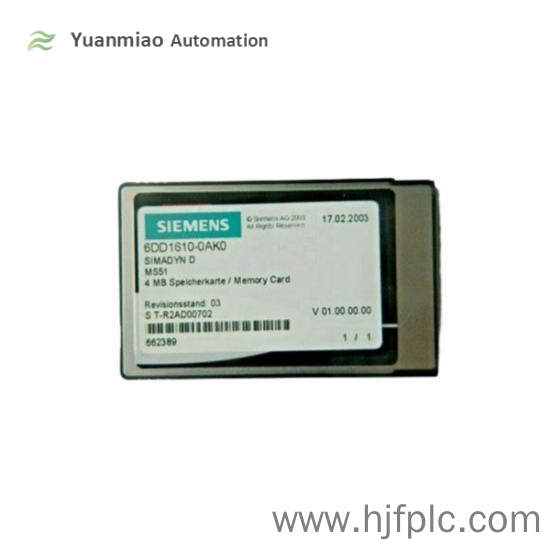 SIEMENS 6DD1610-0AK0 flash memory module