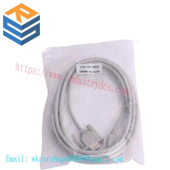 1761-CBL-PM02 8-Pin Mini DIN to 9-Pin D Shell RS232 Cable