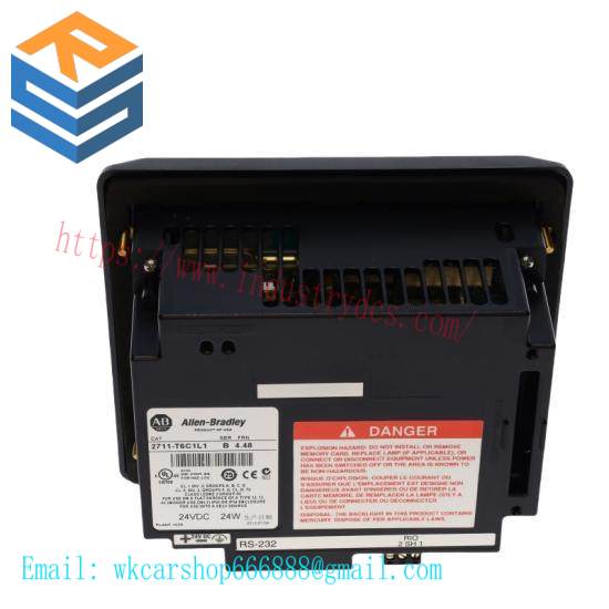 2711-T6C1L1 PanelView 600 Color/Touch RIO/RS-232-Printer, DC Power