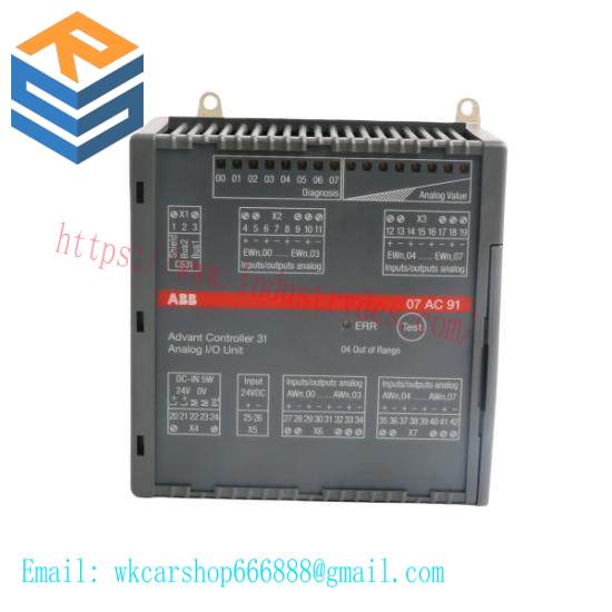 ABB 07AC91 GJR5252300R0101  Analog I/O Unit