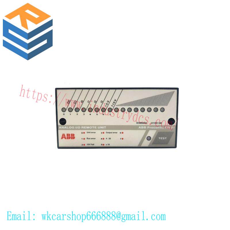 ABB ICSM06A6 FPR3350601R1062 Analog I/O Remote Unit