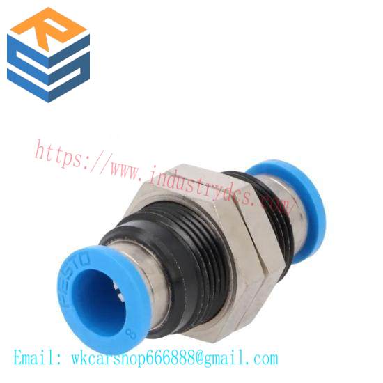 FESTO QSS-8 153159  Push-In Bulkhead Connector 8mm NOP