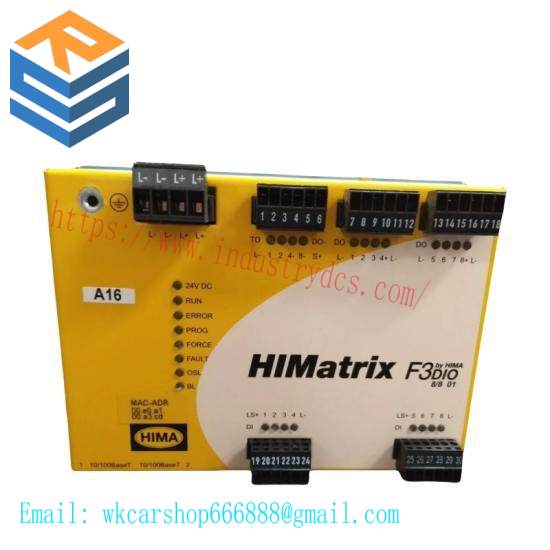 Hima F3 DIO 8/8 01  Hiamtrix F3 DIO 8/8 01 Control Module