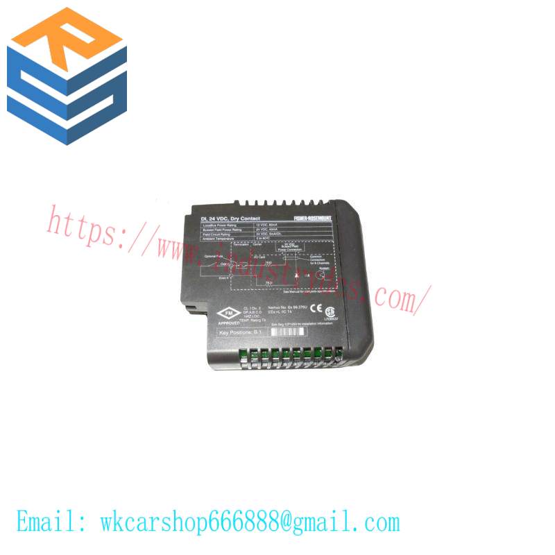 EMERSON KJ3001X1-BB1 12P0550X132 DI 8-Channel 24 VDC Dry Contact Card