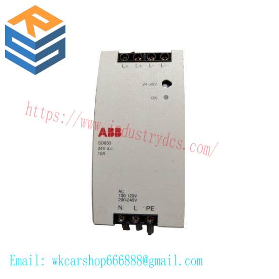 SD833 3BSC610066R1  Power Supply  ABB
