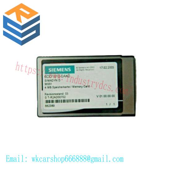 SIEMENS 6DD1610-0AK0 flash memory module
