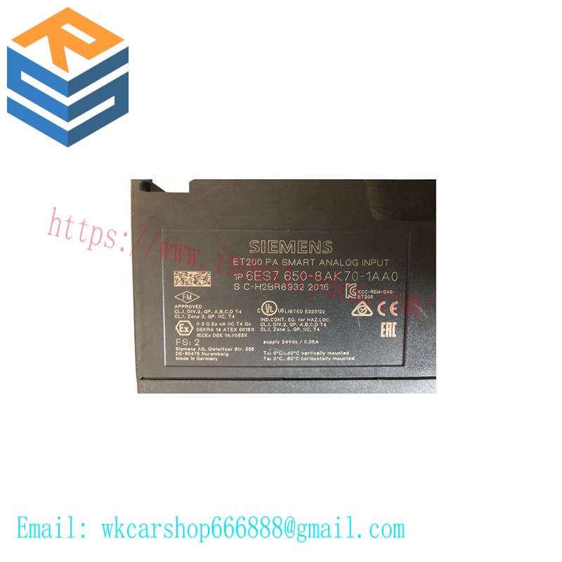 SIEMENS 6ES7650-8AK70-1AA0 Analog input module