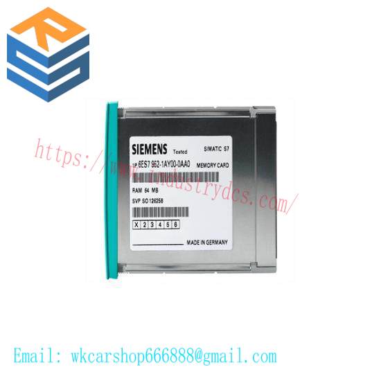 Siemens 6ES7952-1AS00-0AA0 RAM Memory Card