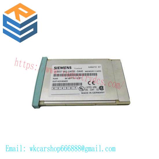 Siemens 6ES7 952-0AF00-0AA0  RAM Memory Card - 4MB