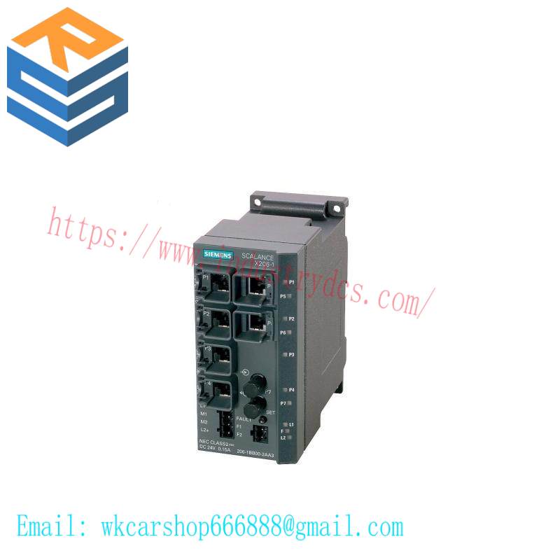 Siemens 6GK5206-1BB10-2AA3 managed ie switch, 6 x 10/100mbit/s rj45 ports