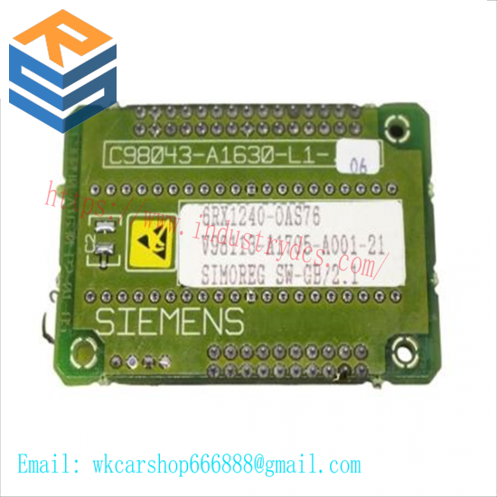 Siemens 6RX1240-0AS76 SOFTWARE MODULE