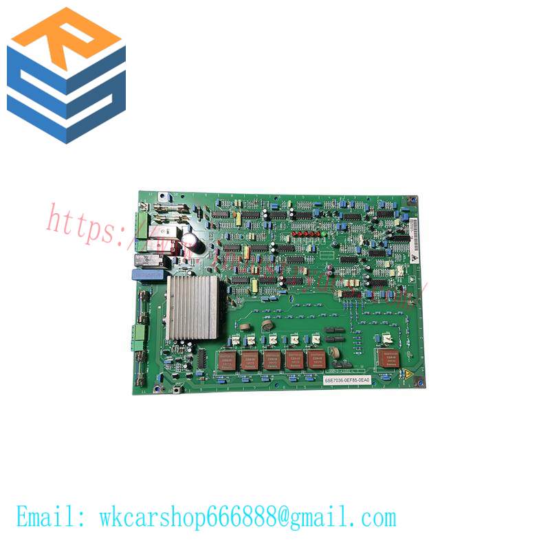 SIEMENS 6SE7036-0EF85-0EA0 PC BOARD ASSEMBLY
