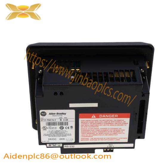 2711-T6C1L1 PanelView 600 Color/Touch RIO/RS-232-Printer, DC Power
