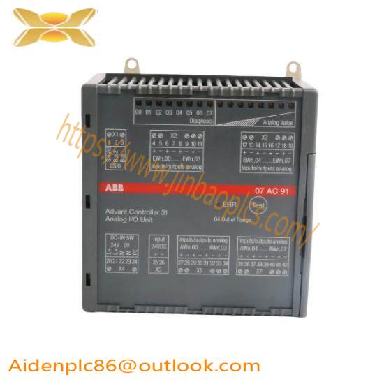 ABB 07AC91 GJR5252300R0101  Analog I/O Unit