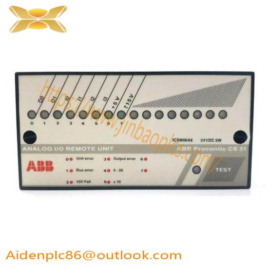 ABB ICSM06A6  Analog I/O Remote Unit