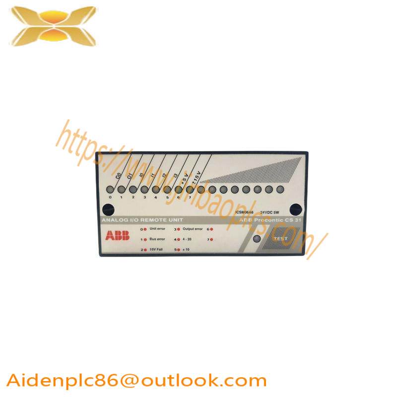 ABB ICSM06A6 FPR3350601R1062 Analog I/O Remote Unit