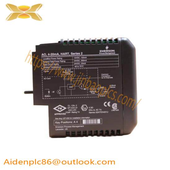 Emerson DeltaV VE4005S2B1 Analog Output Card