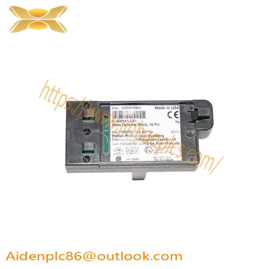 EMERSON KJ4001X1-CE1 12P0732X022 16 Pin Mass Terminal Block
