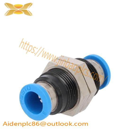 FESTO QSS-8 153159  Push-In Bulkhead Connector 8mm NOP