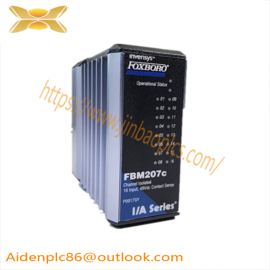 FOXBORO FBM207C P091GY 16 Channel 48Vdc Contact Input Interface Module