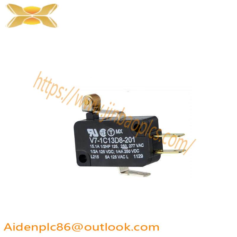 HONEYWELL V7-1C13D8-201 SPDT Roller Lever Microswitch 15 A, V7 Series