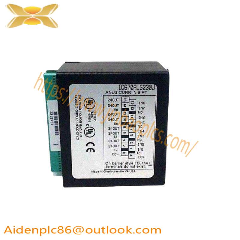 GE IC670ALG230 Analog Input Current 8 Channel Module