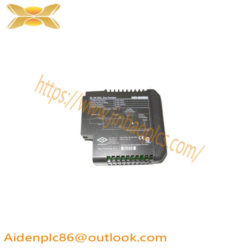 EMERSON KJ3001X1-BB1 12P0550X132 DI 8-Channel 24 VDC Dry Contact Card