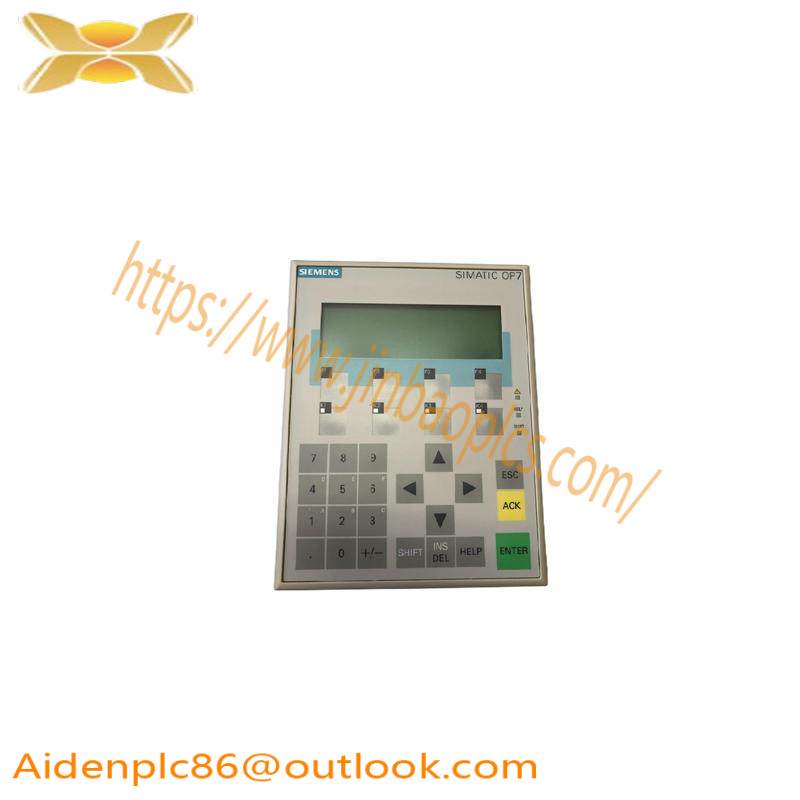 SIEMENS 6AV3607-1JC20-0AX1 OPERATOR INTERFACE