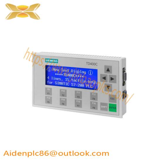 SIEMENS 6AV6 640-0AA00-0AX0 TD400C text display