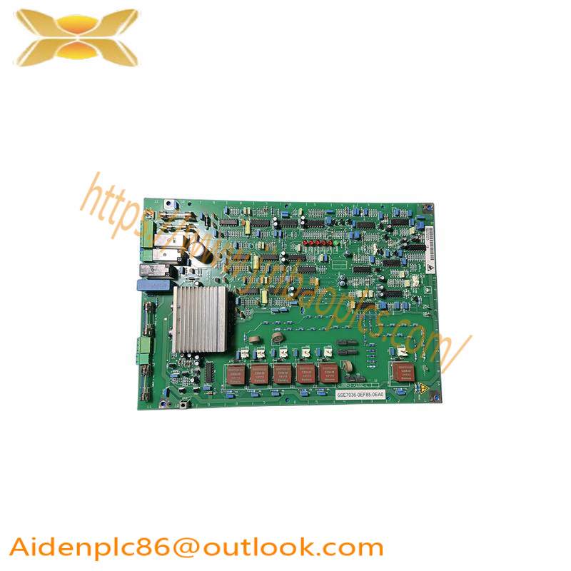 SIEMENS 6SE7036-0EF85-0EA0 PC BOARD ASSEMBLY