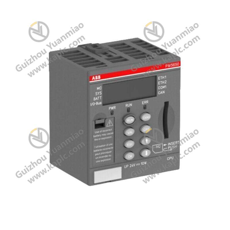 ABB PM5650-2ETH: Advanced Central Processing Unit for Industrial Control Solutions