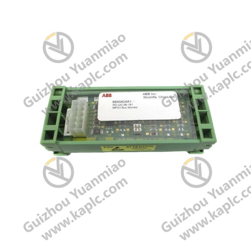 ABB WE-DC-06-161 6644424A1: High-Precision Voltage Bus Monitor Assembly