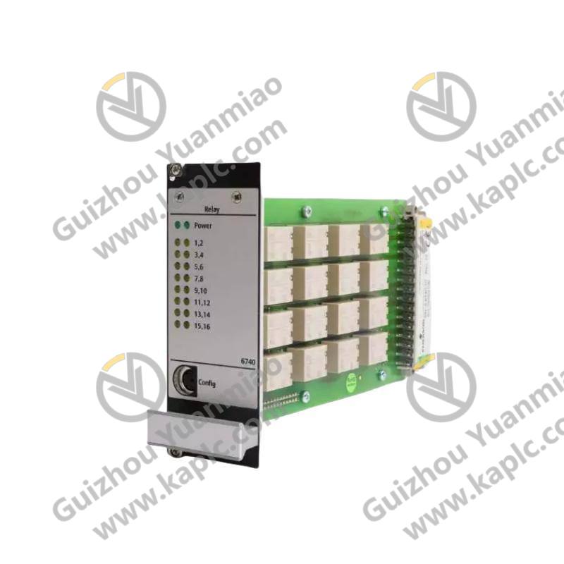 Emerson A6740-10: 16-Channel Output Relay Module for Industrial Control Systems
