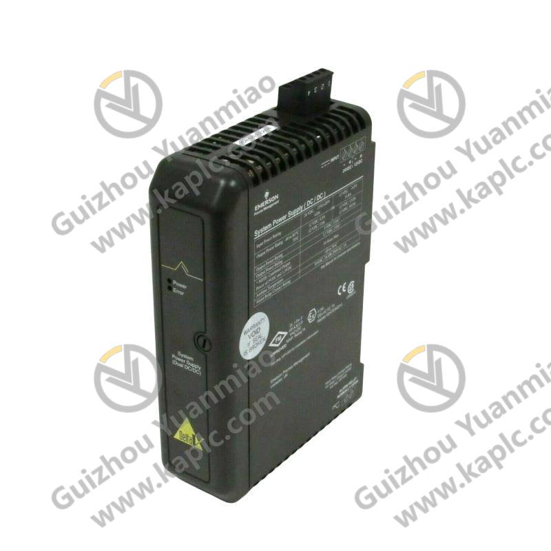 Emerson KJ1501X1-BC2, DeltaV Power Supply - 12P2186X042 VE5008, Advanced Industrial Control Solution