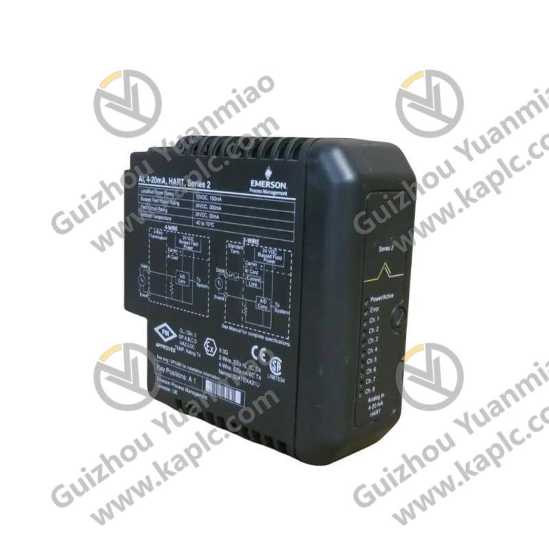 Emerson KJ3222X1-BA1 & 12P2532X092: Advanced Analog Input HART Module for Industrial Automation