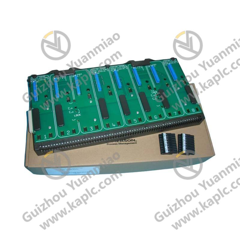 Emerson KJ4001X1-BE1 8-Wide Carrier, DeltaV PLC Module